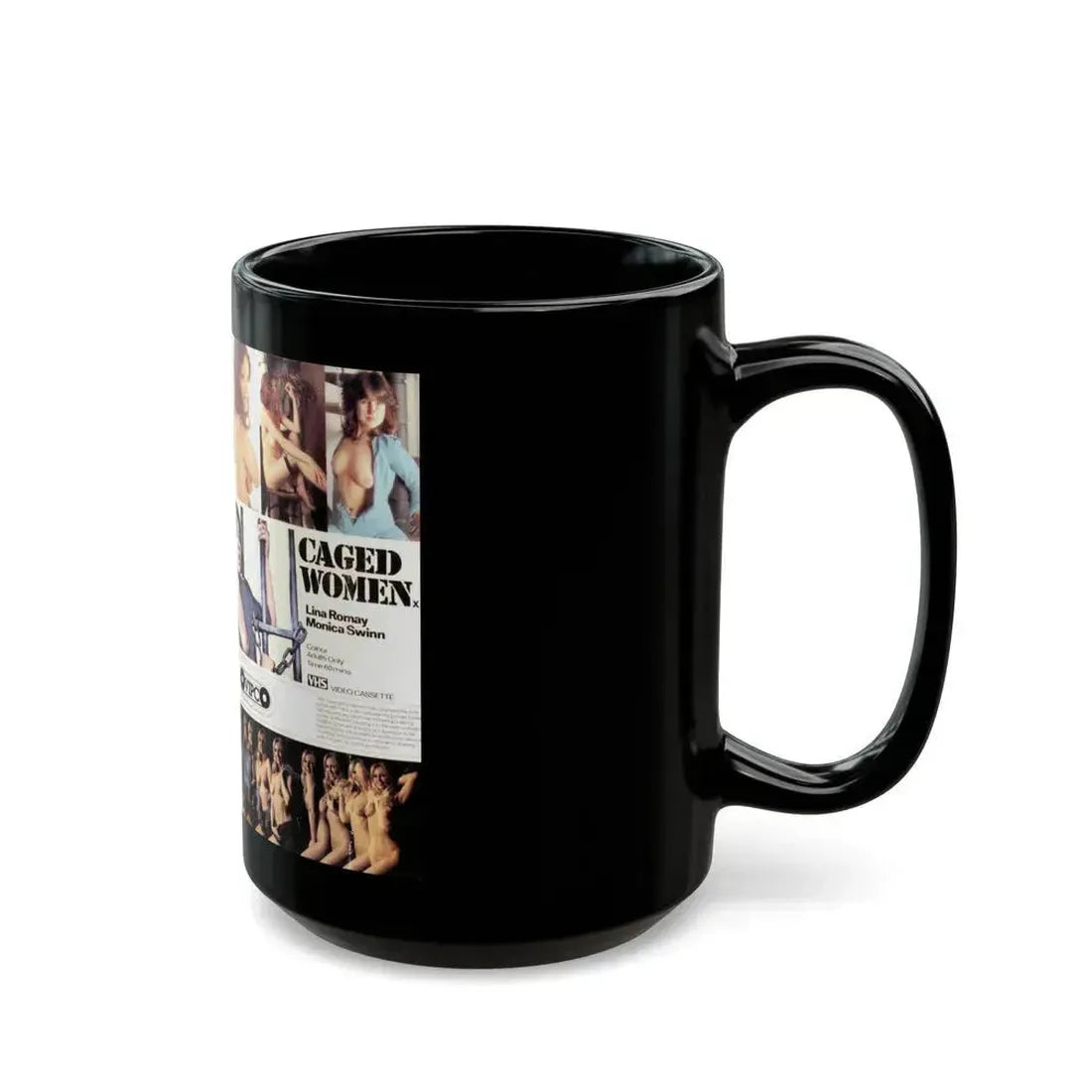 CAGED WOMEN (VHS COVER) - Black Coffee Mug - Go Mug Yourself