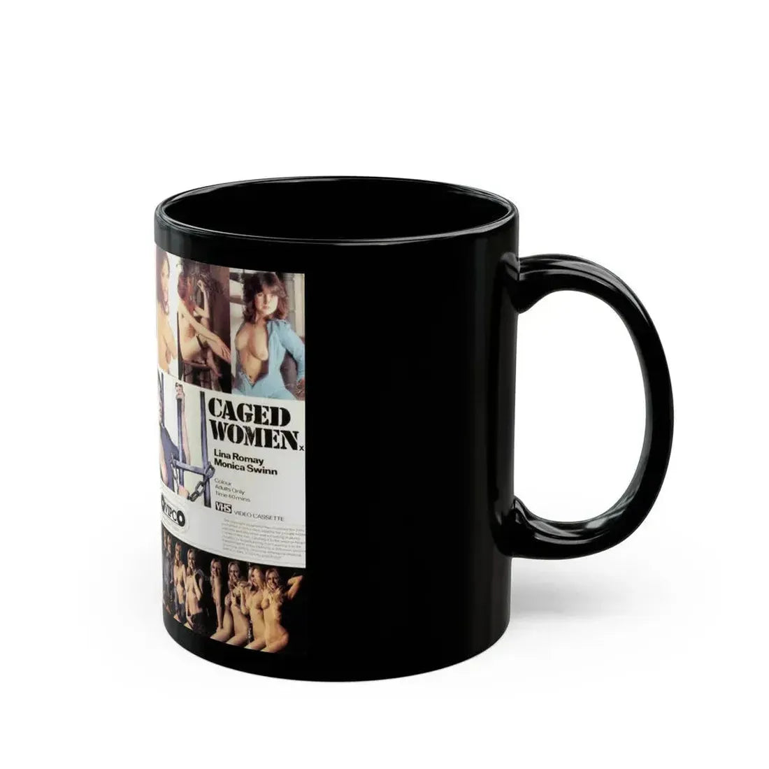 CAGED WOMEN (VHS COVER) - Black Coffee Mug - Go Mug Yourself