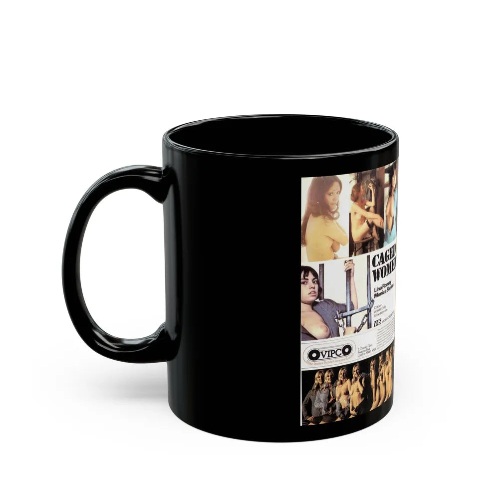 CAGED WOMEN (VHS COVER) - Black Coffee Mug-Go Mug Yourself