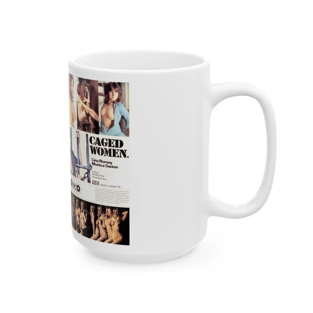 CAGED WOMEN (VHS COVER) - White Coffee Mug-Go Mug Yourself