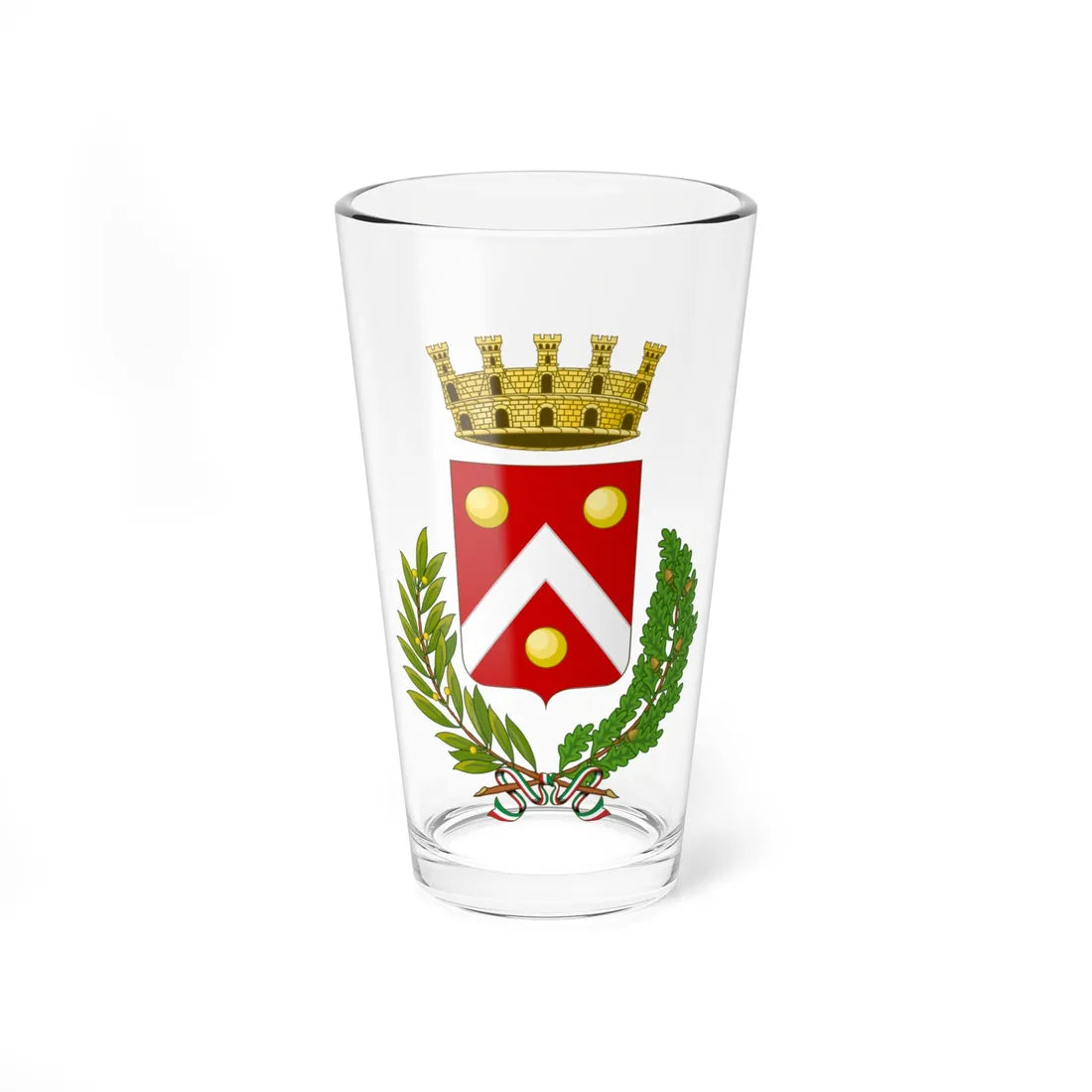 Cagli-Stemma (Italy) (Coat of Arms) Pint Glass 16oz 16oz - Go Mug Yourself