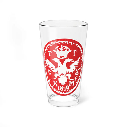 Caimacam of Craiova seal under Gheorghe Suțu 1819 (Algeria) (Coat of Arms) Pint Glass 16oz 16oz - Go Mug Yourself