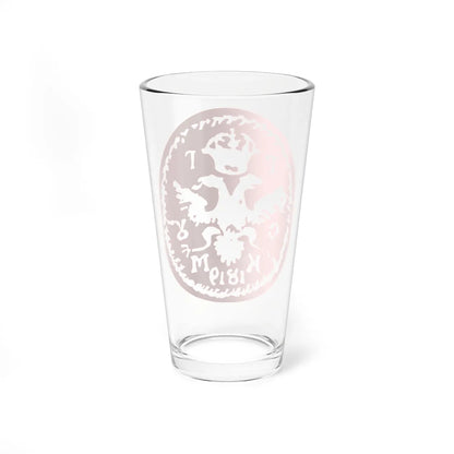 Caimacam of Craiova seal under Gheorghe Suțu 1819 (Algeria) (Coat of Arms) Pint Glass 16oz - Go Mug Yourself