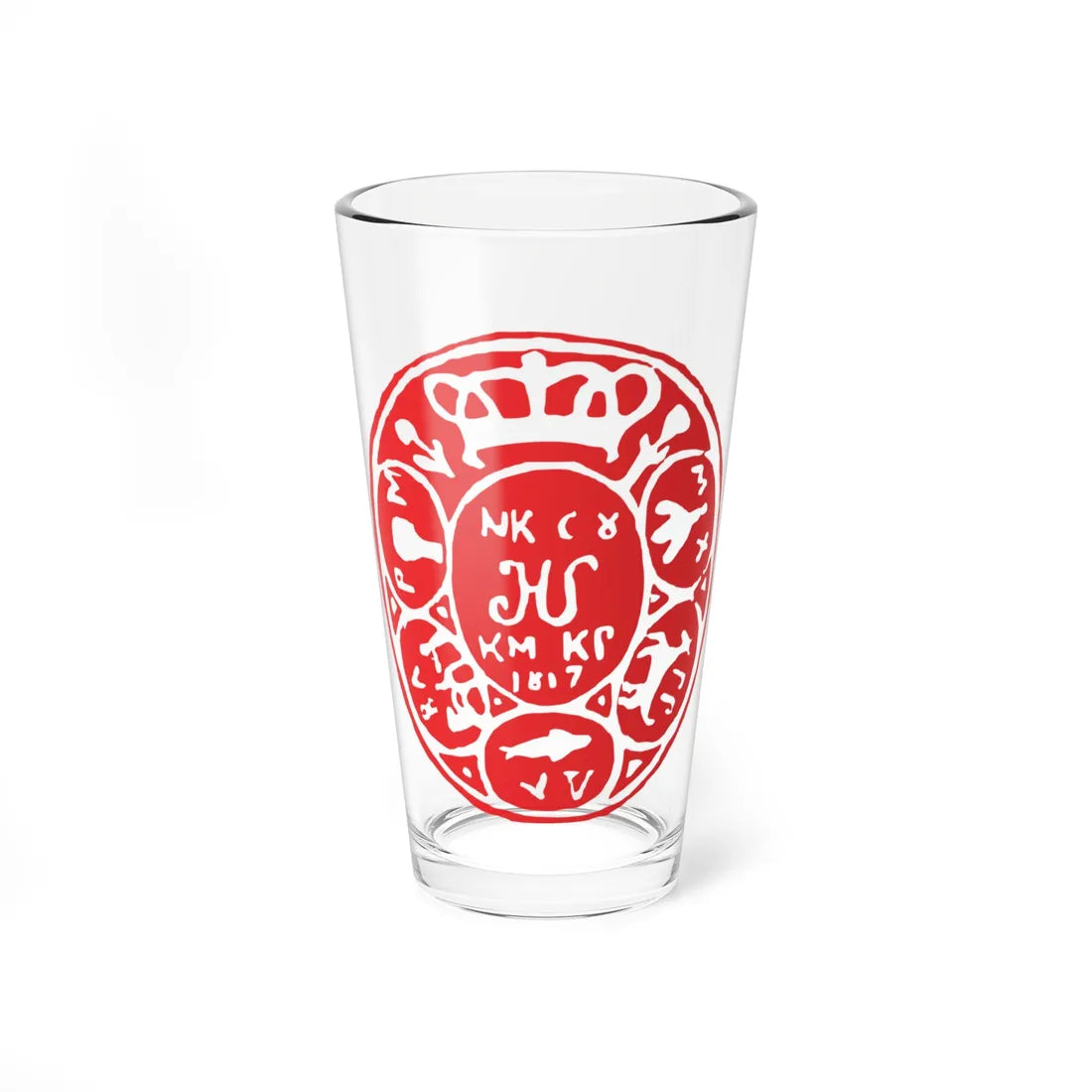 Caimacam of Craiova seal under Nicolae Suțu 1817 (Algeria) (Coat of Arms) Pint Glass 16oz 16oz - Go Mug Yourself