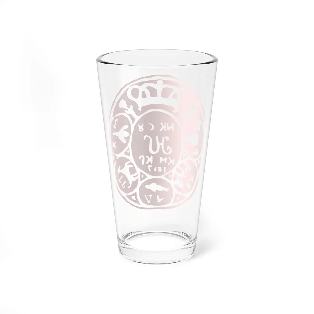 Caimacam of Craiova seal under Nicolae Suțu 1817 (Algeria) (Coat of Arms) Pint Glass 16oz - Go Mug Yourself