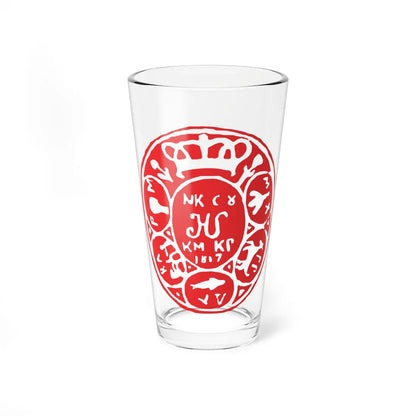 Caimacam of Craiova seal under Nicolae Suțu 1817 (Algeria) (Coat of Arms) Pint Glass 16oz - Go Mug Yourself