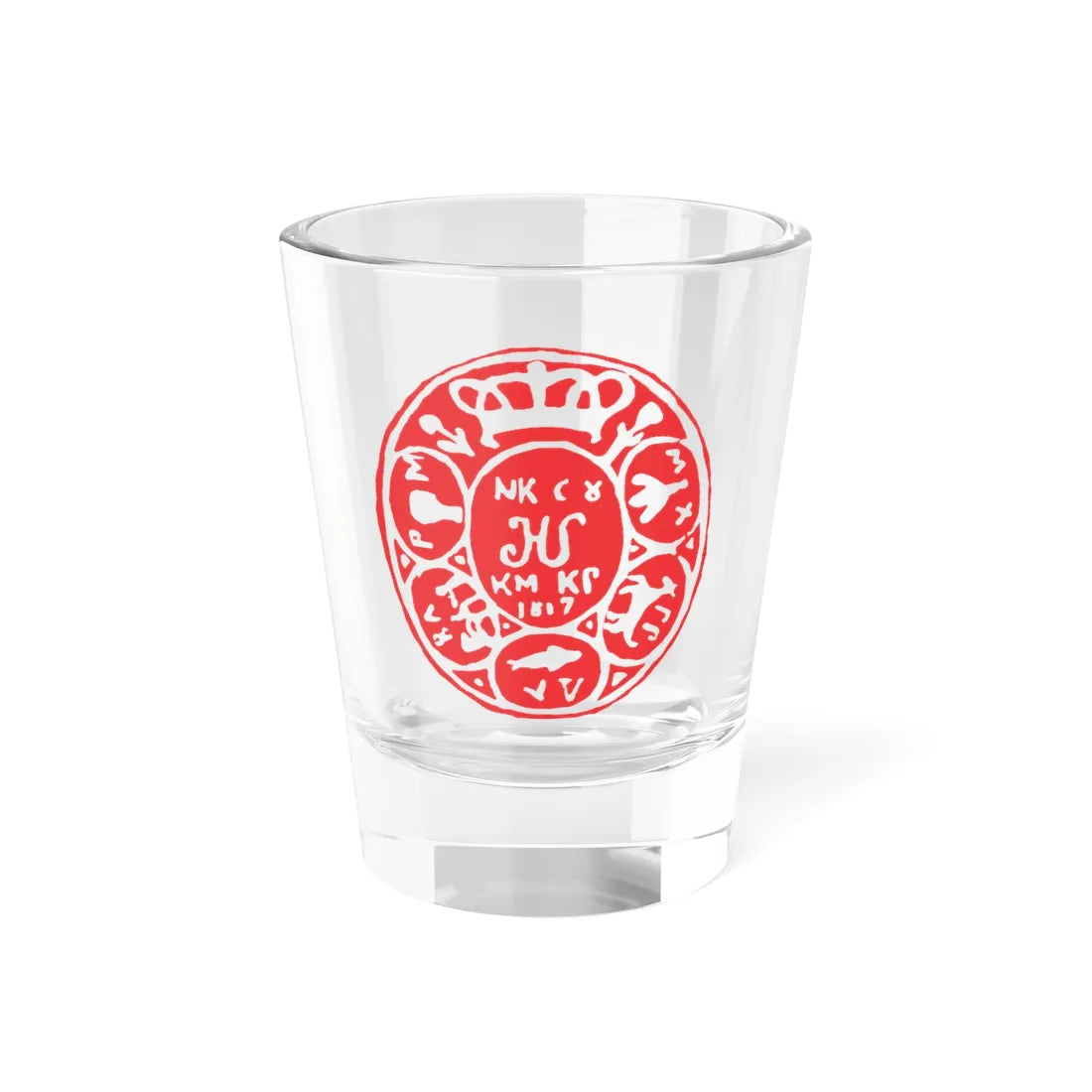 Caimacam of Craiova seal under Nicolae Suțu 1817 (Algeria) (Coat of Arms) Shot Glass 1.5oz 1.5oz - Go Mug Yourself