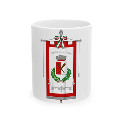 Caino-Gonfalone (Italy) White Coffee Mug 11oz - Go Mug Yourself