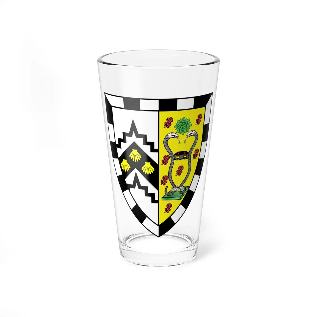 Caius College Crest (England) (Coat of Arms) Pint Glass 16oz 16oz - Go Mug Yourself