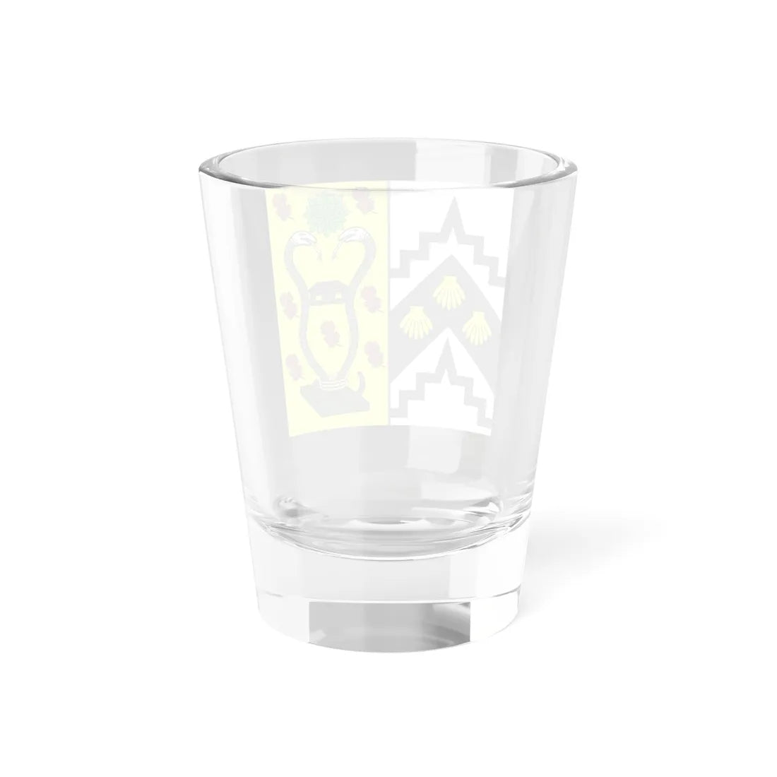 Caius College Crest square (England) (Coat of Arms) Shot Glass 1.5oz - Go Mug Yourself