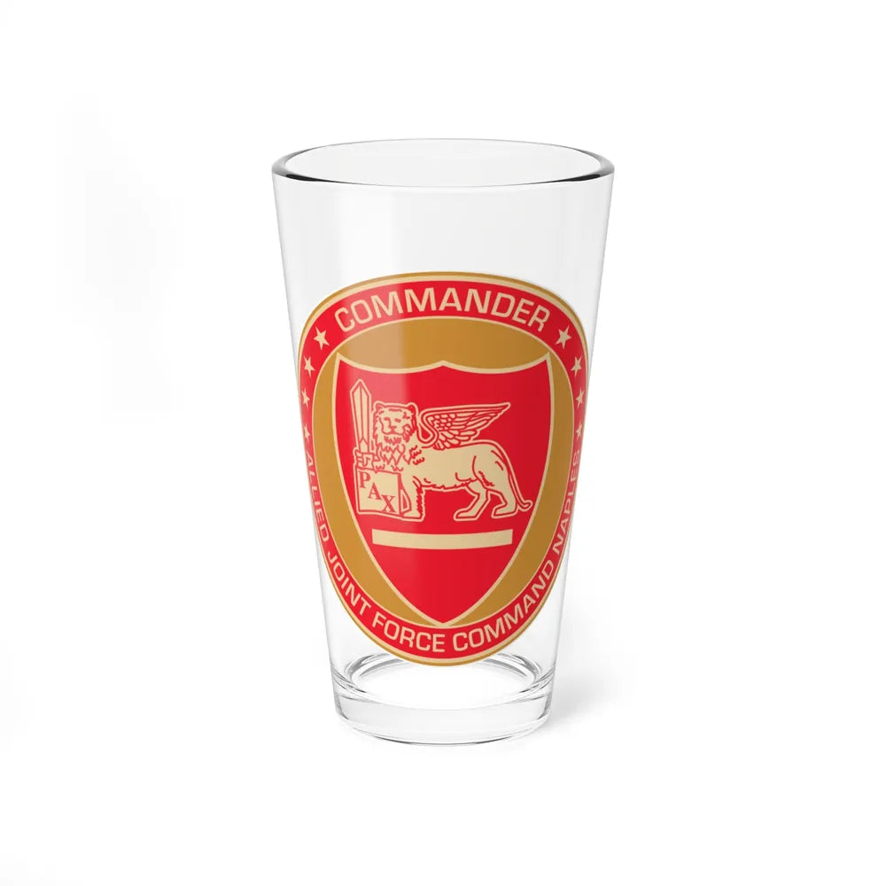 CAJFC Naples Commander Allied Joint Forces (U.S. Navy) Pint Glass 16oz-16oz-Go Mug Yourself