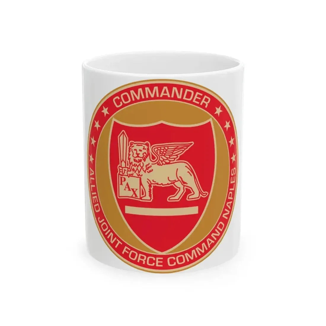 CAJFC Naples Commander Allied Joint Forces (U.S. Navy) White Coffee Mug 11oz - Go Mug Yourself