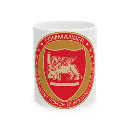 CAJFC Naples Commander Allied Joint Forces (U.S. Navy) White Coffee Mug 11oz - Go Mug Yourself