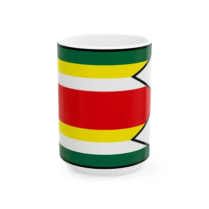 Cakov Rimavska Sobota Flag (Slovakia) White Coffee Mug 15oz - Go Mug Yourself