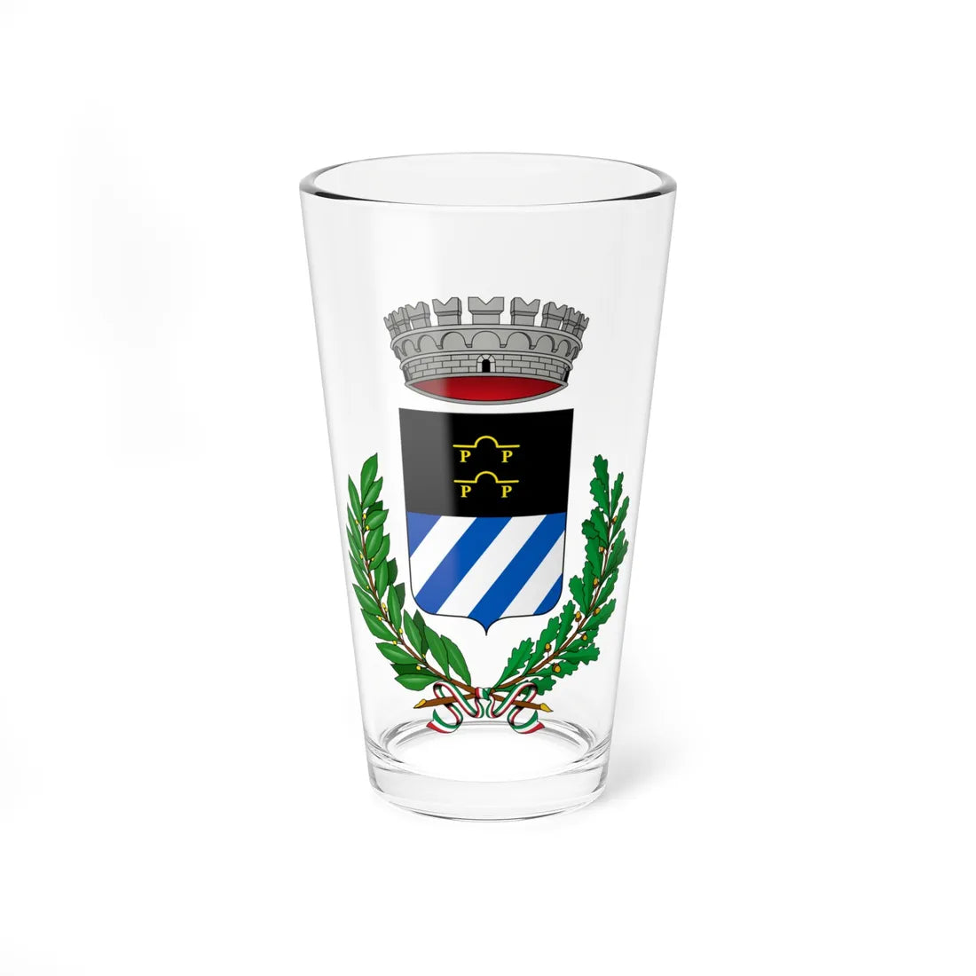 Calcinate-Stemma (Italy) (Coat of Arms) Pint Glass 16oz 16oz - Go Mug Yourself