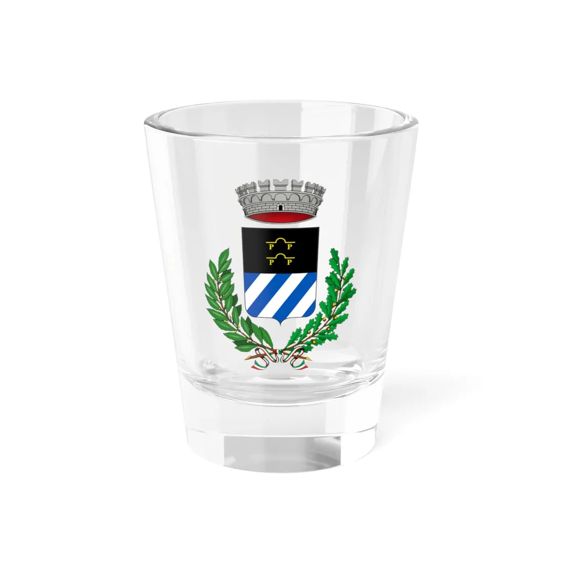 Calcinate-Stemma (Italy) (Coat of Arms) Shot Glass 1.5oz 1.5oz - Go Mug Yourself