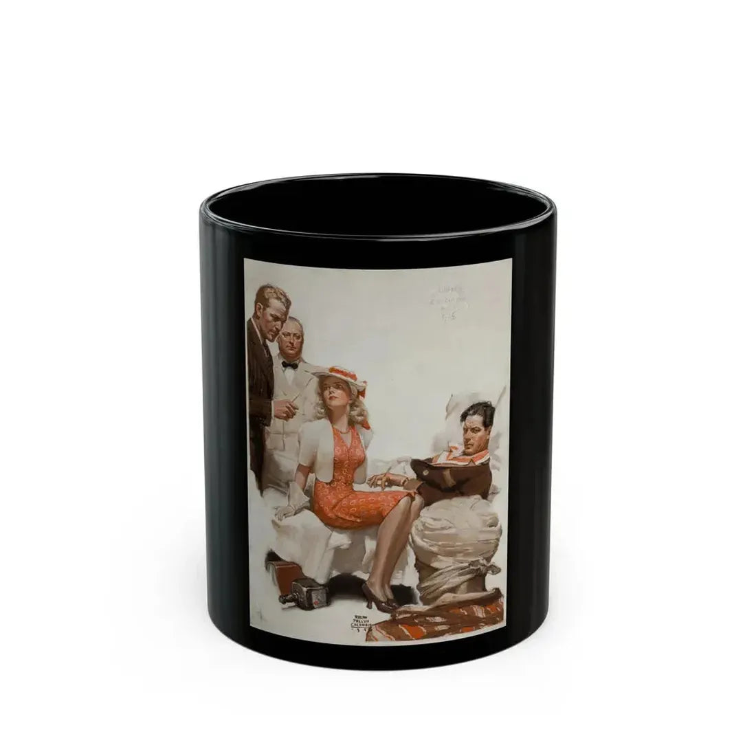 Calcutta Adventure, 1940 - Black Coffee Mug 11oz - Go Mug Yourself