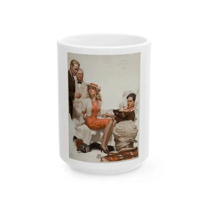 Calcutta Adventure, 1940 - White Coffee Mug 15oz - Go Mug Yourself