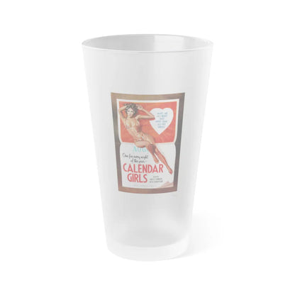 CALENDER GIRLS 1977 Movie Poster - Frosted Pint Glass 16oz-16oz-Frosted-Go Mug Yourself