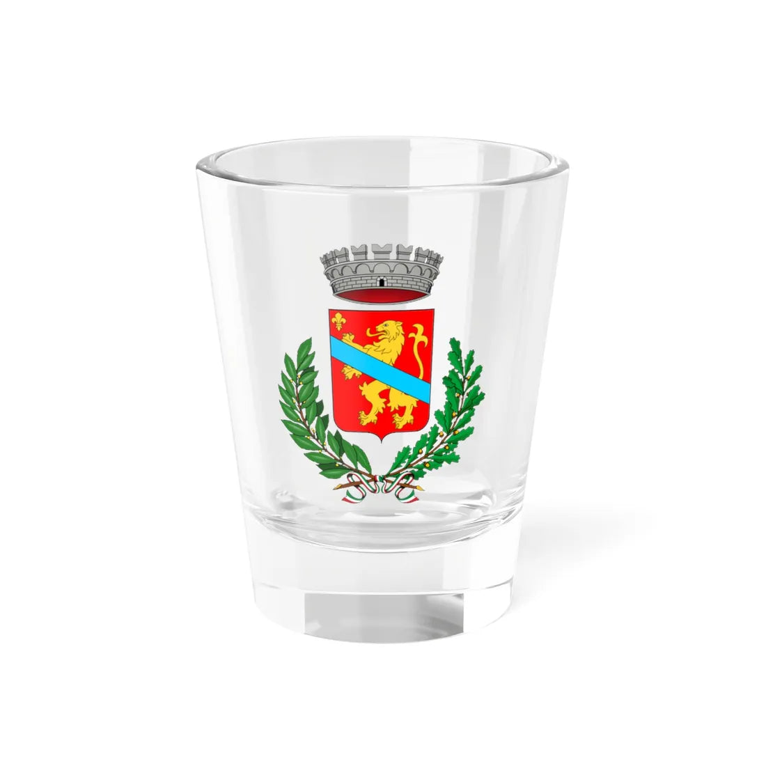 Calenzano-Stemma (Italy) (Coat of Arms) Shot Glass 1.5oz 1.5oz - Go Mug Yourself