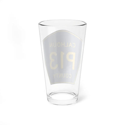 Calhoun County Route P13 IA (Iowa) (Road Sign) Pint Glass 16oz - Go Mug Yourself