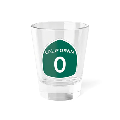 California 0 (California) (Road Sign) Shot Glass 1.5oz 1.5oz - Go Mug Yourself