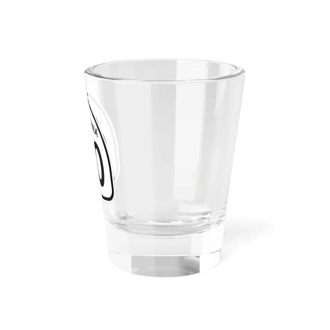 California 00 1957 template (California) (Road Sign) Shot Glass 1.5oz - Go Mug Yourself