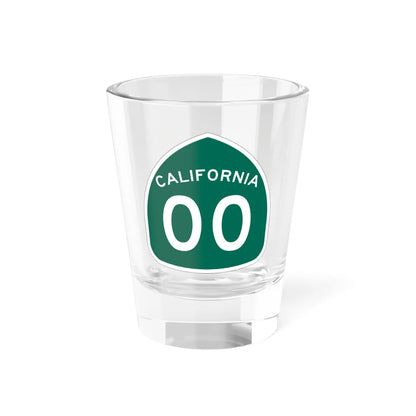 California 00 template (California) (Road Sign) Shot Glass 1.5oz 1.5oz - Go Mug Yourself