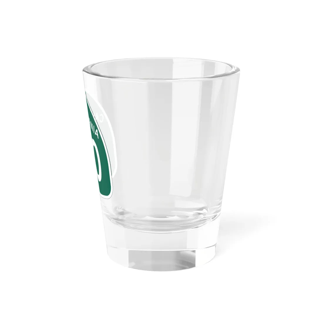California 00 template (California) (Road Sign) Shot Glass 1.5oz - Go Mug Yourself
