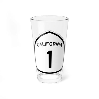 California 1 1957 (California) (Road Sign) Pint Glass 16oz 16oz - Go Mug Yourself