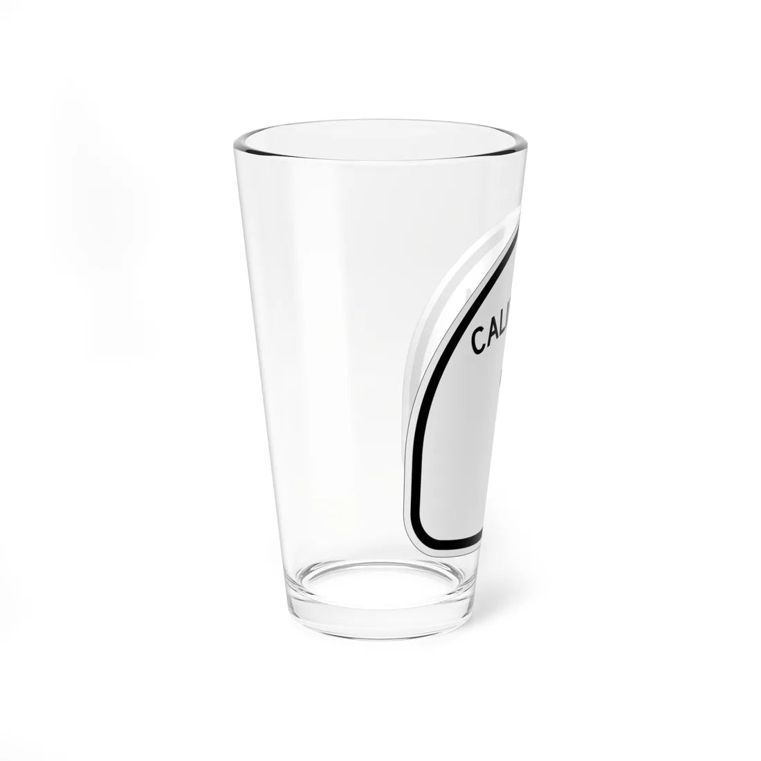 California 1 1957 (California) (Road Sign) Pint Glass 16oz - Go Mug Yourself