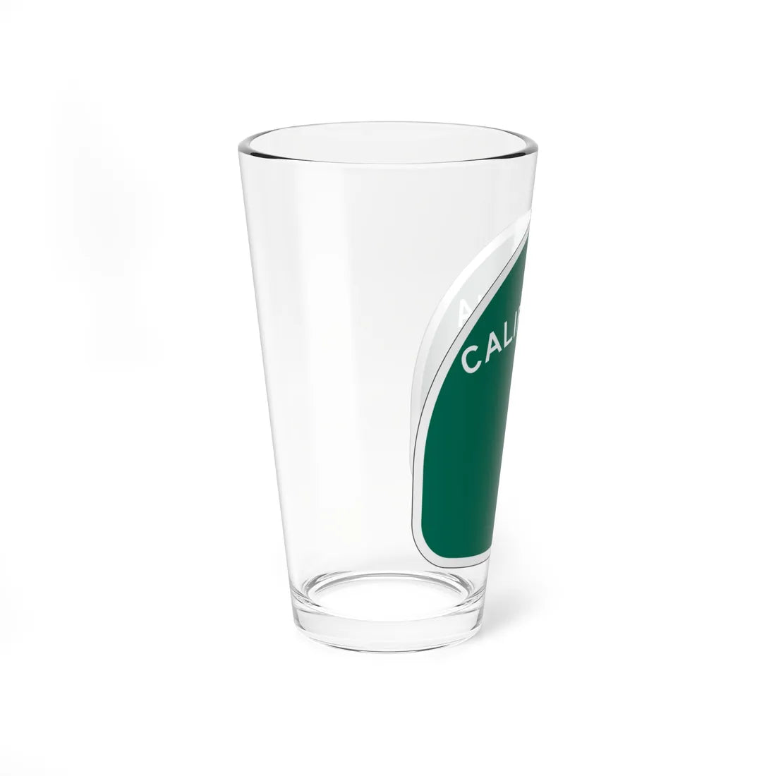 California 1 (California) (Road Sign) Pint Glass 16oz - Go Mug Yourself