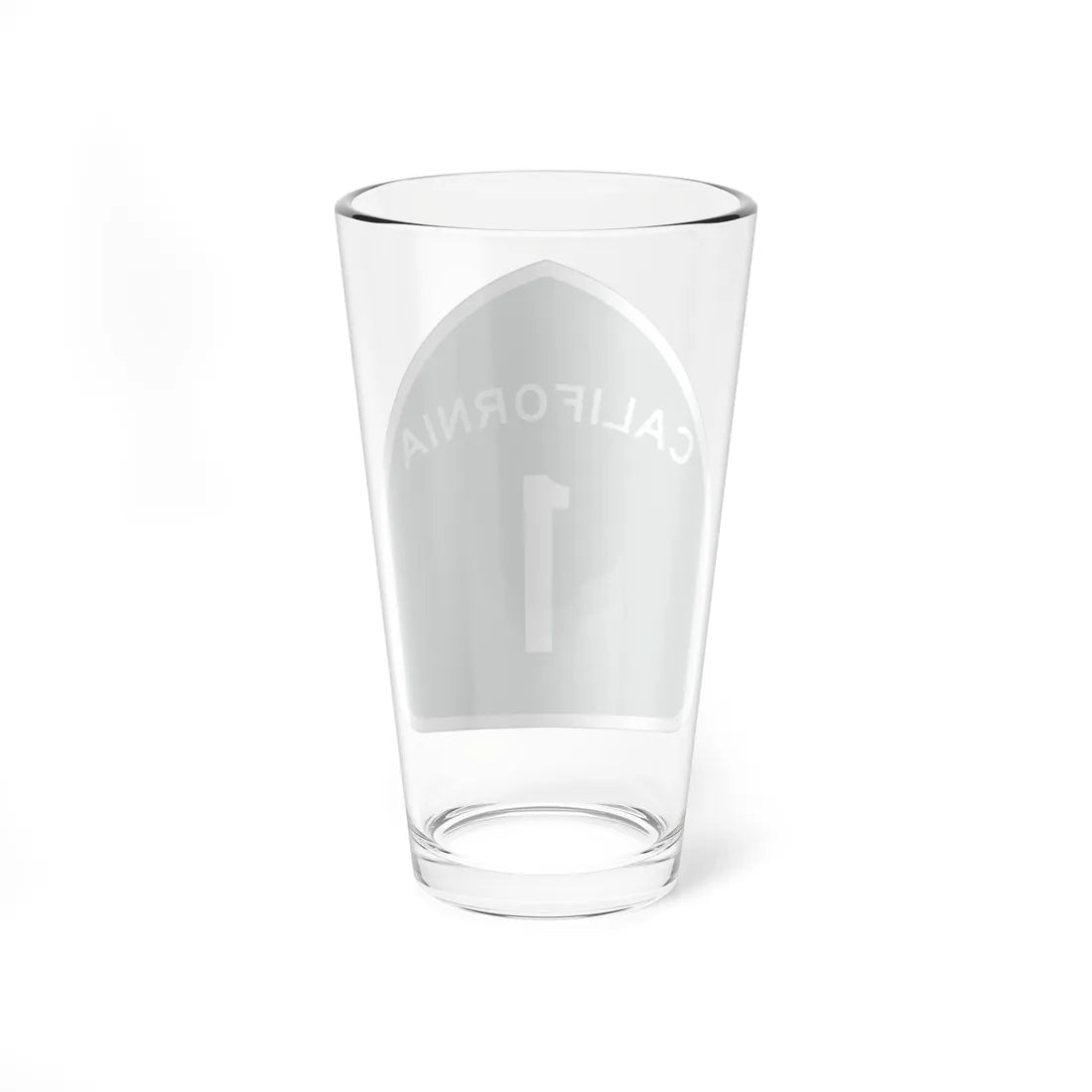 California 1 (California) (Road Sign) Pint Glass 16oz - Go Mug Yourself