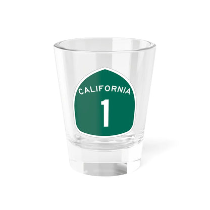 California 1 (California) (Road Sign) Shot Glass 1.5oz 1.5oz - Go Mug Yourself