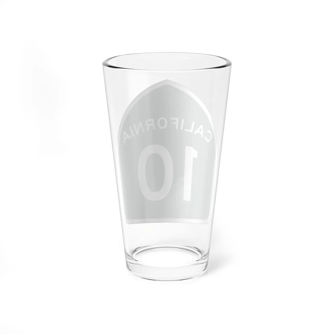 California 10 (California) (Road Sign) Pint Glass 16oz - Go Mug Yourself