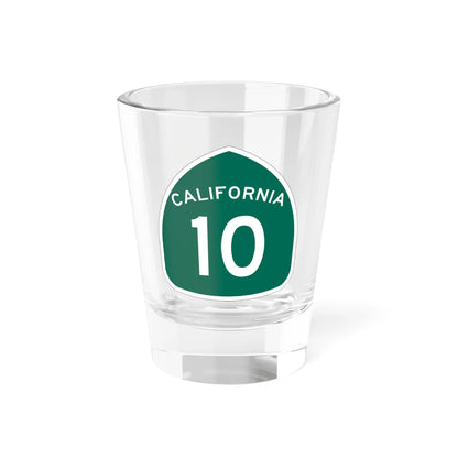 California 10 (California) (Road Sign) Shot Glass 1.5oz 1.5oz - Go Mug Yourself