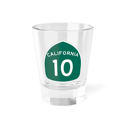 California 10 (California) (Road Sign) Shot Glass 1.5oz 1.5oz - Go Mug Yourself