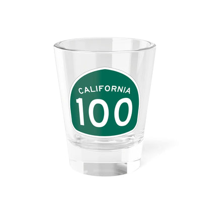 California 100 (California) (Road Sign) Shot Glass 1.5oz 1.5oz - Go Mug Yourself