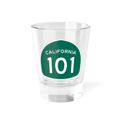 California 101 (California) (Road Sign) Shot Glass 1.5oz 1.5oz - Go Mug Yourself