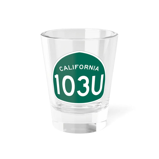 California 103U (California) (Road Sign) Shot Glass 1.5oz 1.5oz - Go Mug Yourself