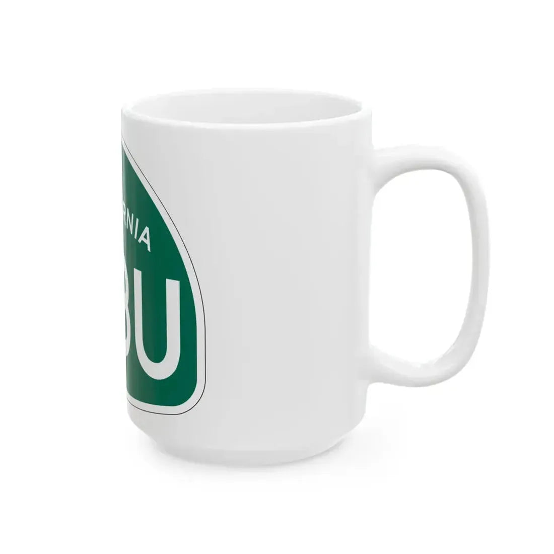 California 103U (California) (Road Sign) White Coffee Mug - Go Mug Yourself