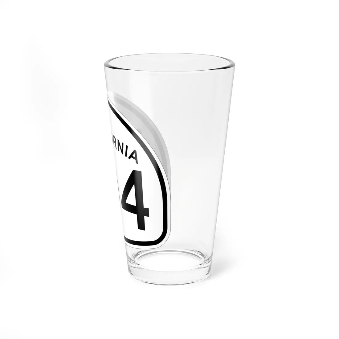 California 104 1957 (California) (Road Sign) Pint Glass 16oz - Go Mug Yourself