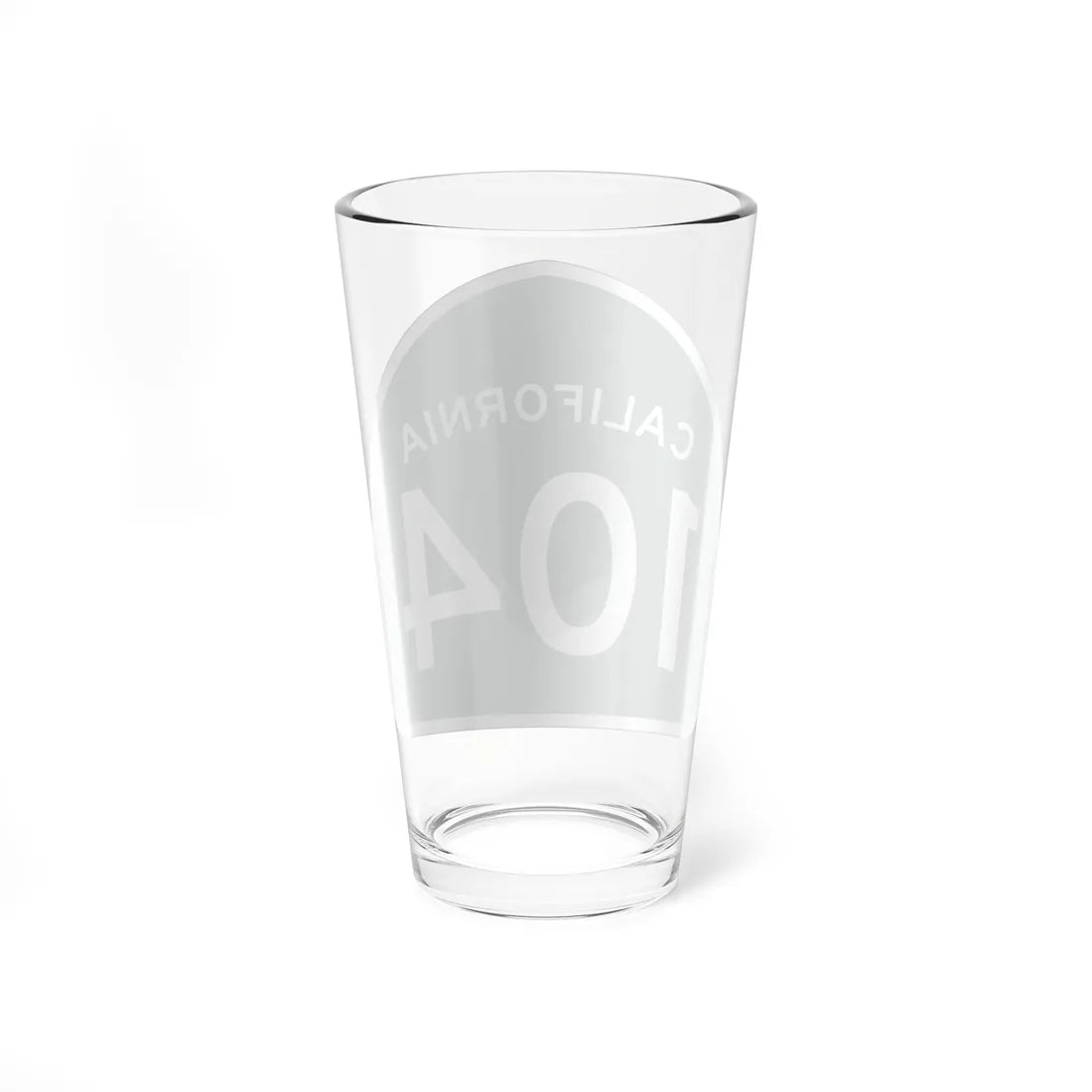 California 104 (California) (Road Sign) Pint Glass 16oz - Go Mug Yourself