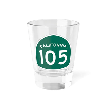 California 105 (California) (Road Sign) Shot Glass 1.5oz 1.5oz - Go Mug Yourself