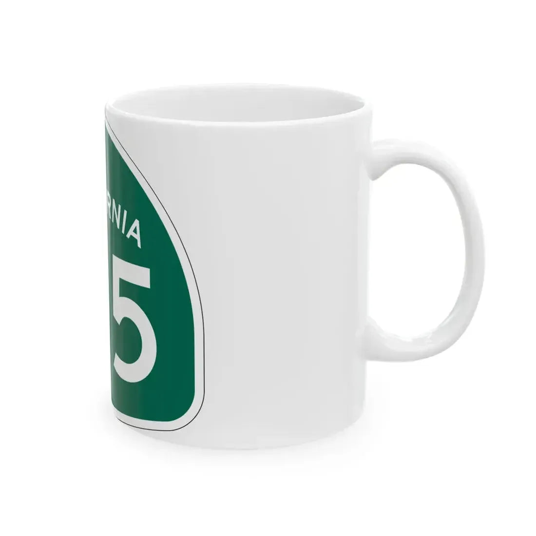 California 105 (California) (Road Sign) White Coffee Mug - Go Mug Yourself