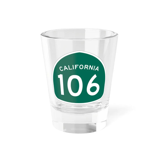 California 106 (California) (Road Sign) Shot Glass 1.5oz 1.5oz - Go Mug Yourself