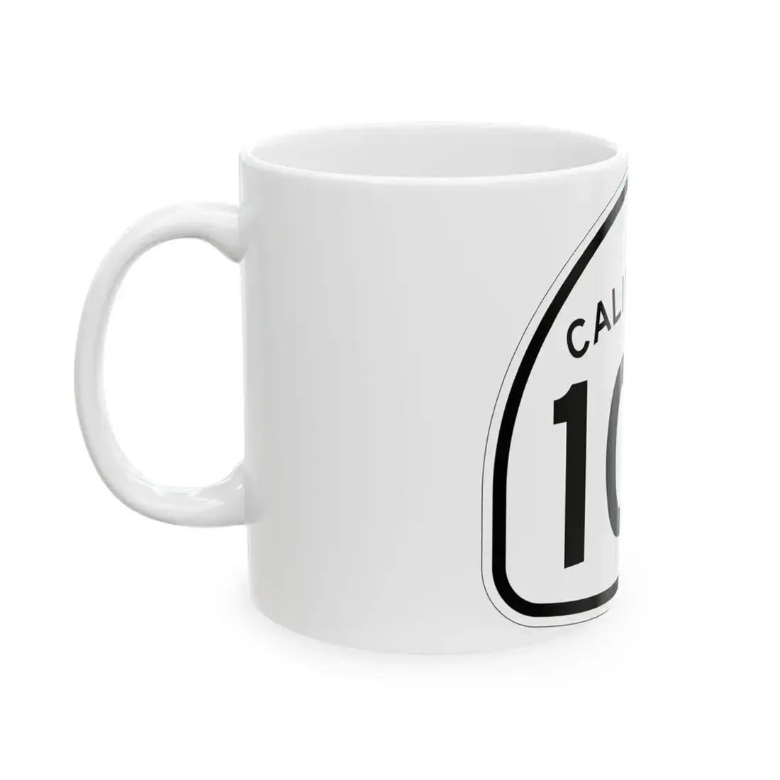 California 107 1957 (California) (Road Sign) White Coffee Mug - Go Mug Yourself