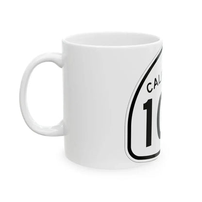 California 107 1957 (California) (Road Sign) White Coffee Mug - Go Mug Yourself