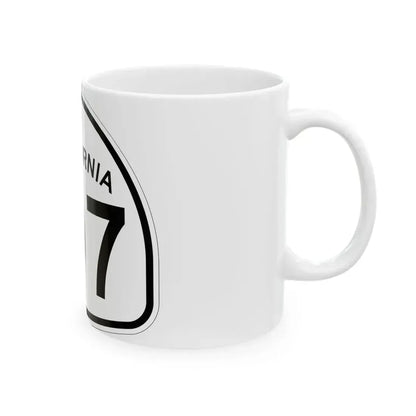 California 107 1957 (California) (Road Sign) White Coffee Mug - Go Mug Yourself