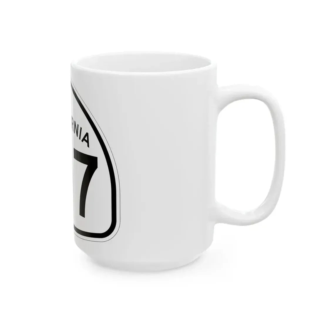 California 107 1957 (California) (Road Sign) White Coffee Mug - Go Mug Yourself